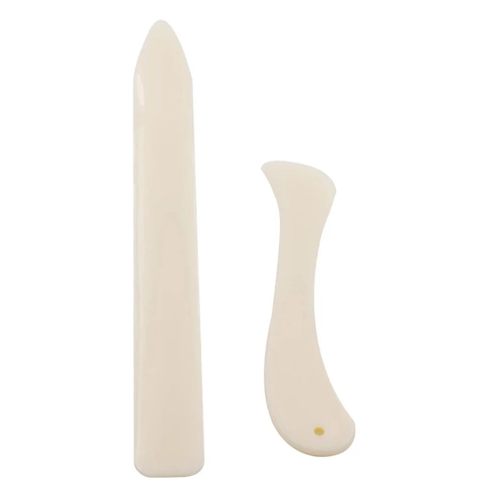 2PCS artificial Bone Folder Multifunctional DIY Leather Craft Tool Sewing Accessories For Folding Creasing Burinishing Edges Qme