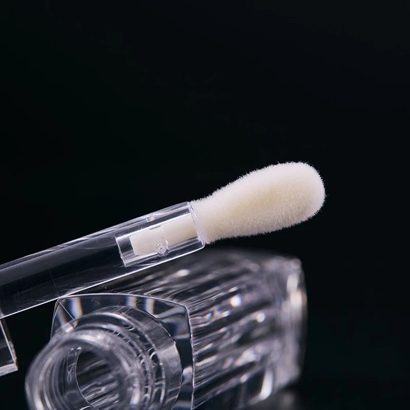 Portable Lip Gloss Tube Transparent Thick Rod Large Brush Container Qme