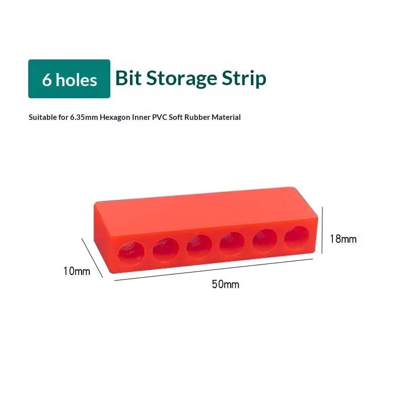 4-32 Hole 1/4 Holder Screwdriver Storage Box Hex Shank Screwdriver Plastic Screwdriver Storage Screwdriver Bit Holder Qme A3