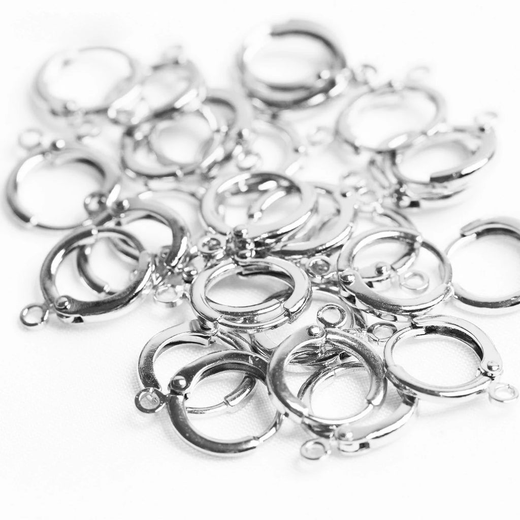 New Arrival 925 Sterling Silver Stamped Earring Findings For DIY Jewelry 10PCS/lot Earring Hook Jewelry Accessories for Women Qme