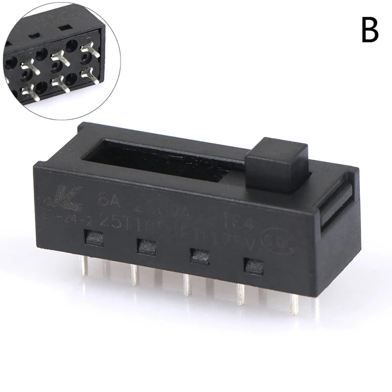 1Pc 8A 250VAC 4 Positions 10 Pins Hot And Cold Air Cylinder Toggle Switch For Hair Dryer Connector Hair Salon Accessories. Qme B