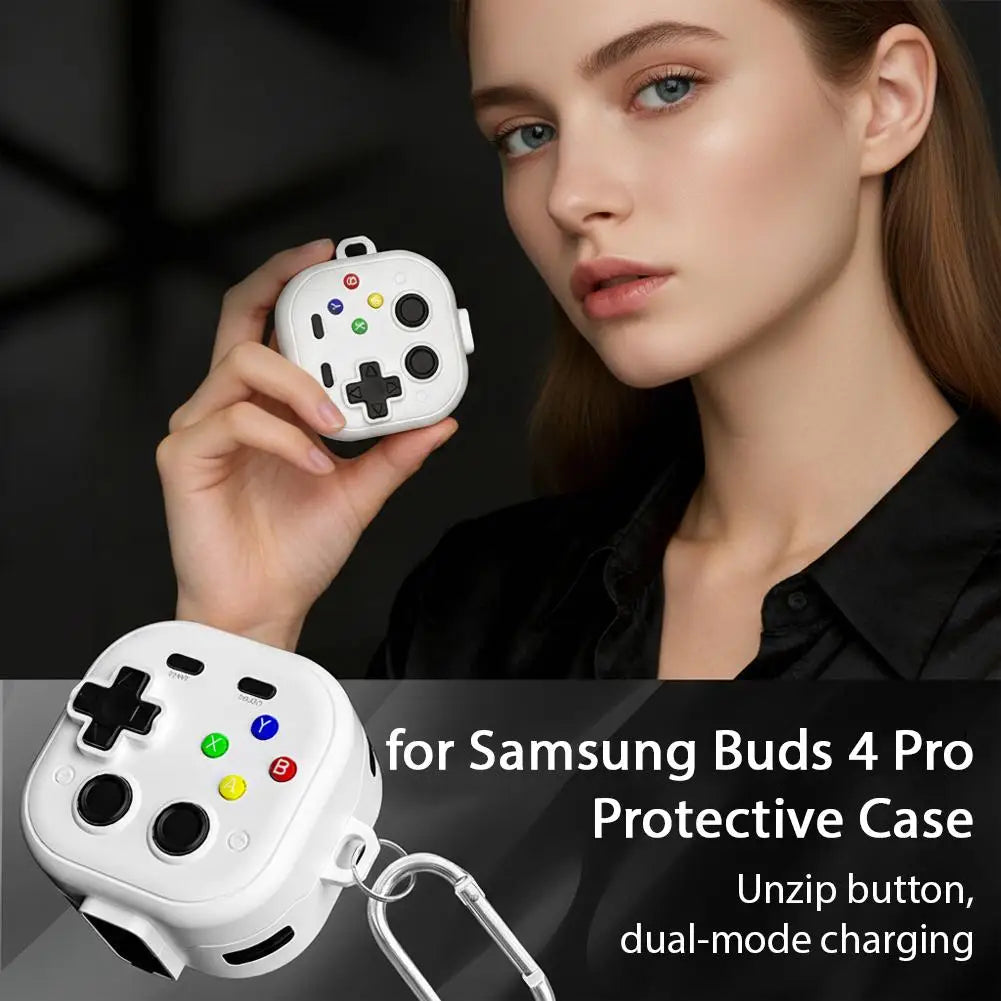 Game Case Samsung Buds4 4pro Classic Player Design 3D Button Cover Qme