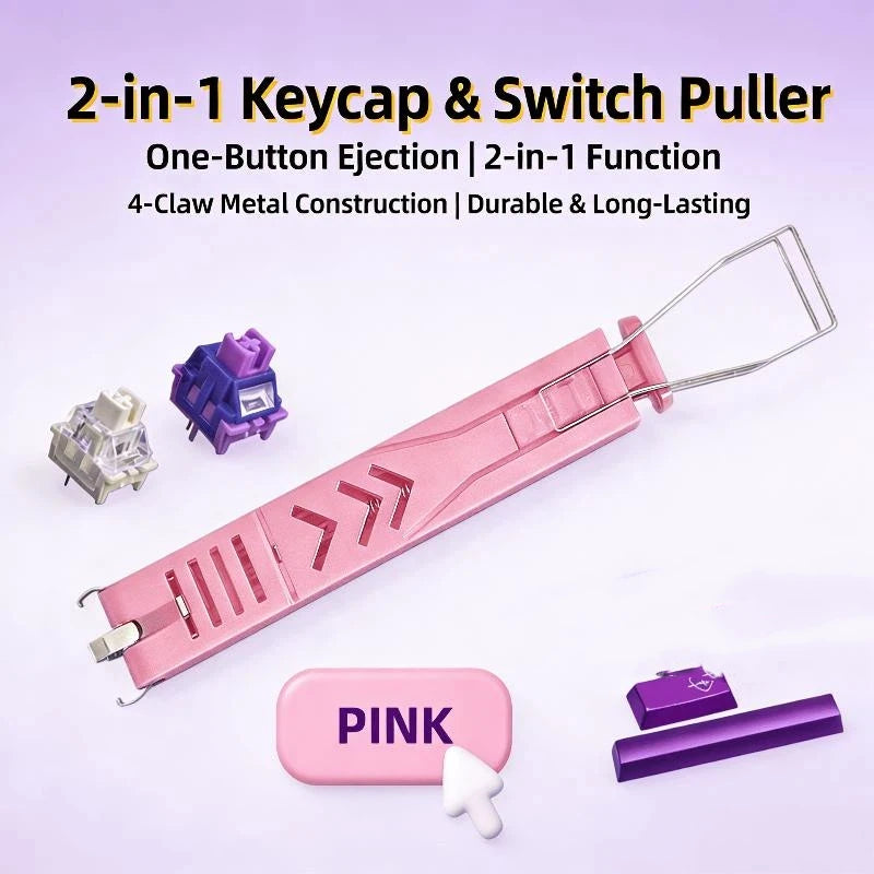 1 Keycaps Puller Accessories Unloading Gaming Keyboard Switches Qme Pink
