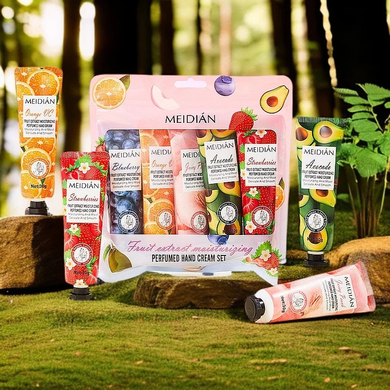 Five Fruit Scented Hand Cream Moisturizing Long-lasting Fragrance Qme