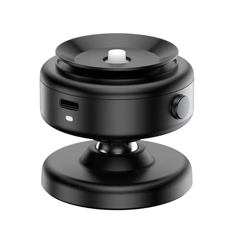 Car Magnetic Vacuum Adsorption Bracket 360 Degree Rotating Aluminum Alloy Mobile Phone Holder For 4.7-inch Or Above Smartphones Qme black