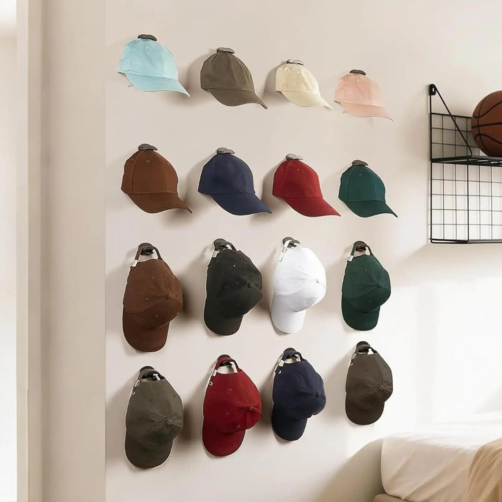 Hat Hooks For Wall 10 Pieces No Punching Hat Hanger No Punching Adhesive Hooks For Bathroom Shower Kitchen Bedroom Apartment Qme