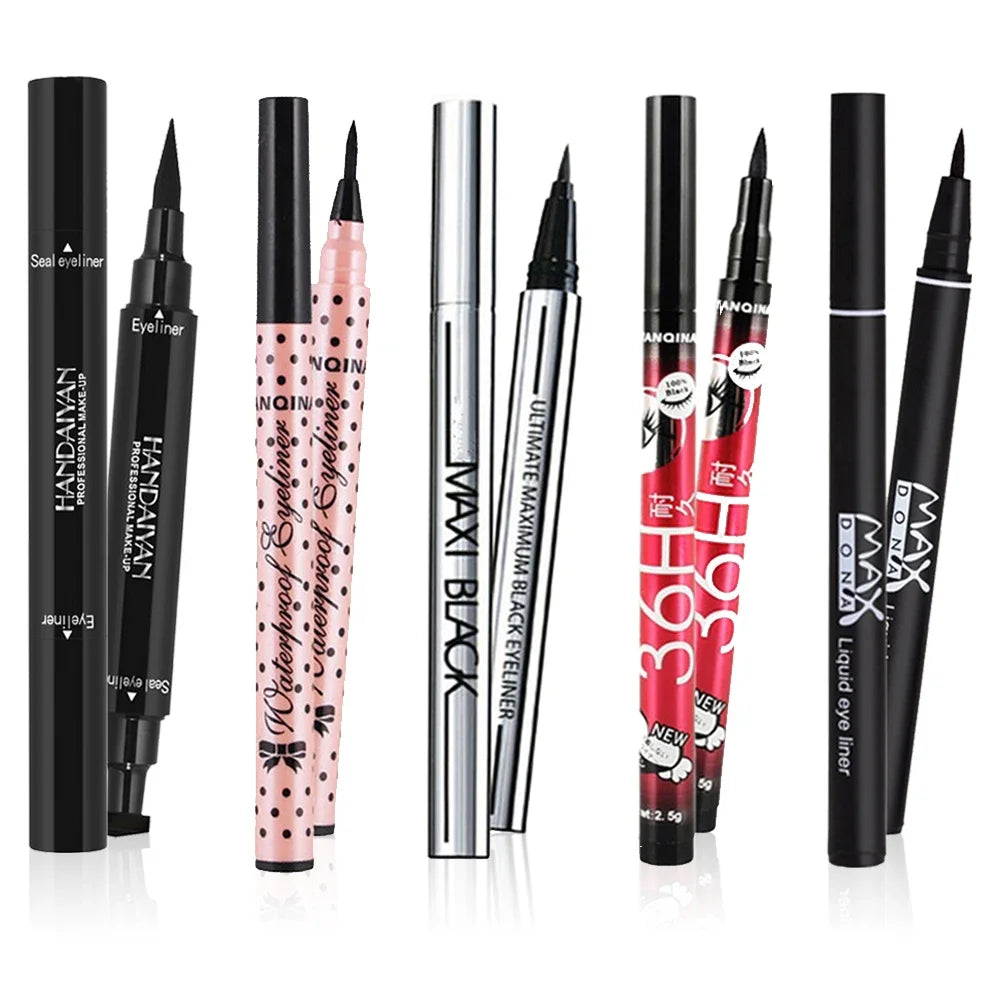 5 style of black liquid eyeliner shade brown make up eye liner pencil color eyeliner waterproof eyeliner eyes makeup stencil Qme