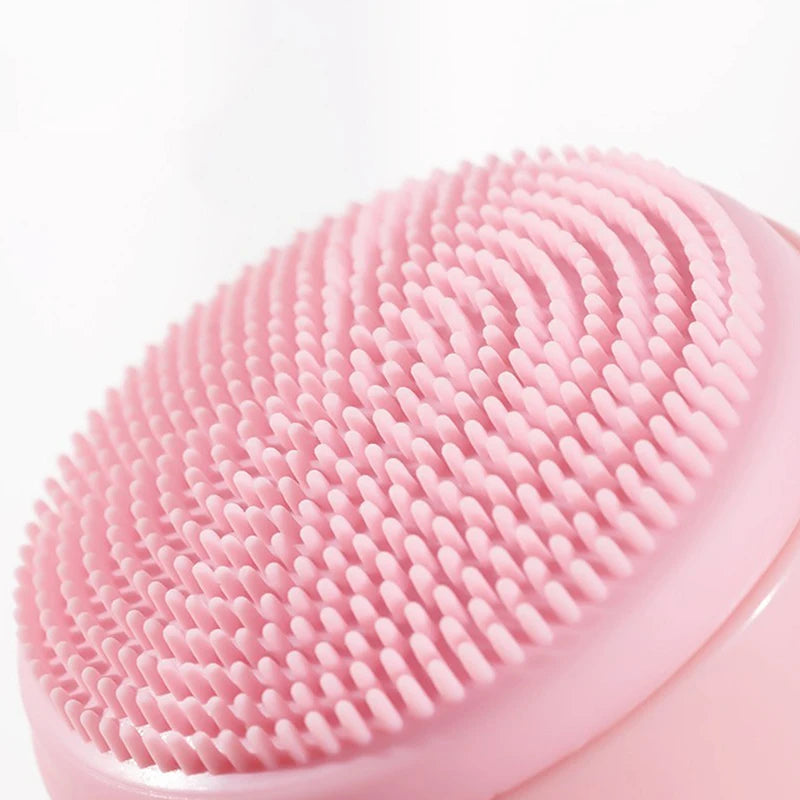 Silica Gel Facial Brush Double-sided Cleansing Exfoliating Tool Pores Qme