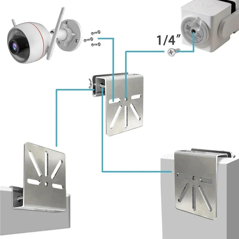 Camera Surveillanc Metal Gutter Mount Bracket Eufy Solocam S340E30 Qme