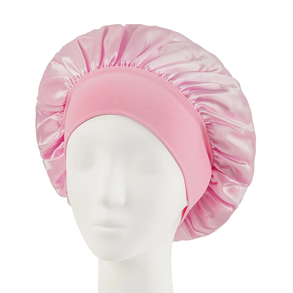 Heatless Curling Rod Headband No Heat Hair Rollers Sleeping Soft Flex Qme Pink 1Pc 32cm