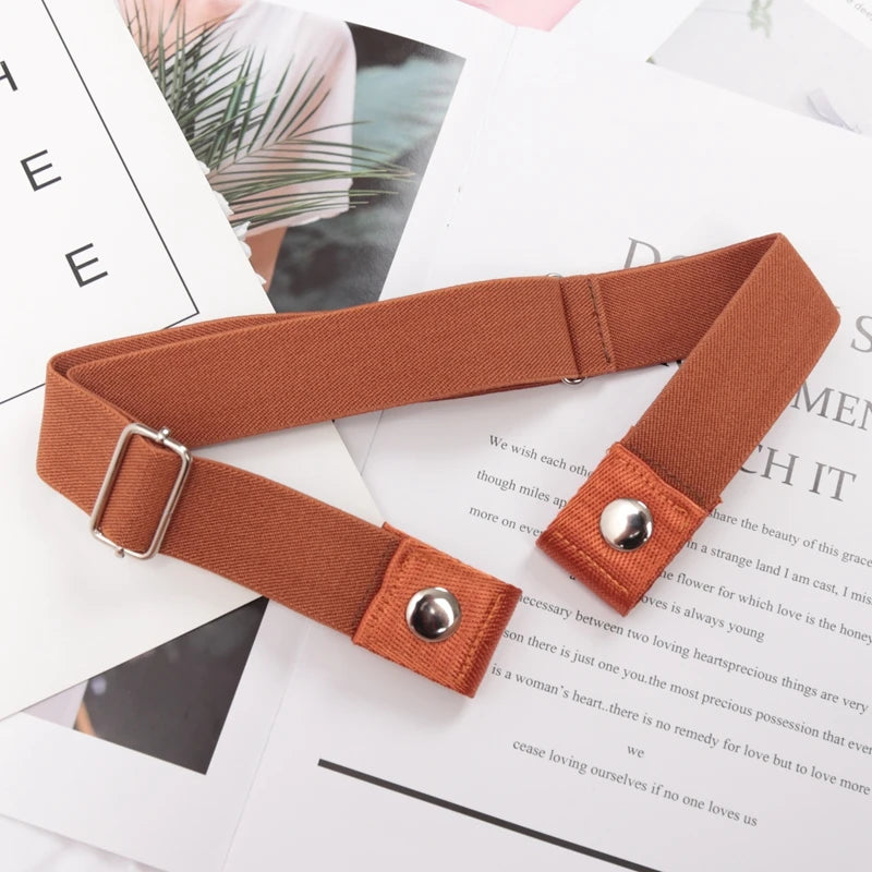 Elastic Belt Without Buckle Canvas Women Ladies Jeans Pants Waist Qme BEE-24 length 60-100cm China Mainland