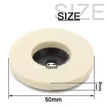 50mm/75mm Wool Polishing Wheel Polishing Pads Angle Grinder Wheel Felt Polishing Disc for Metal Marble Glass Ceramic 1PC Qme 1PCS 1