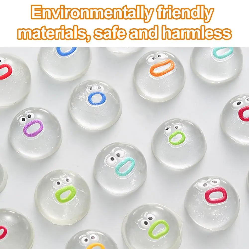 Mini Squishies Expression Squeeze Fidget Toys Emotion Poppers Sensory Qme