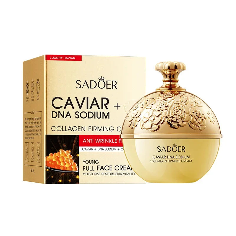 Anti-Wrinkle Face Cream Collagen Pearl Firming Lift Fade Fine Lines Caviar Moisturizing Smooth Brighten Korean Skin Care Product Qme C
