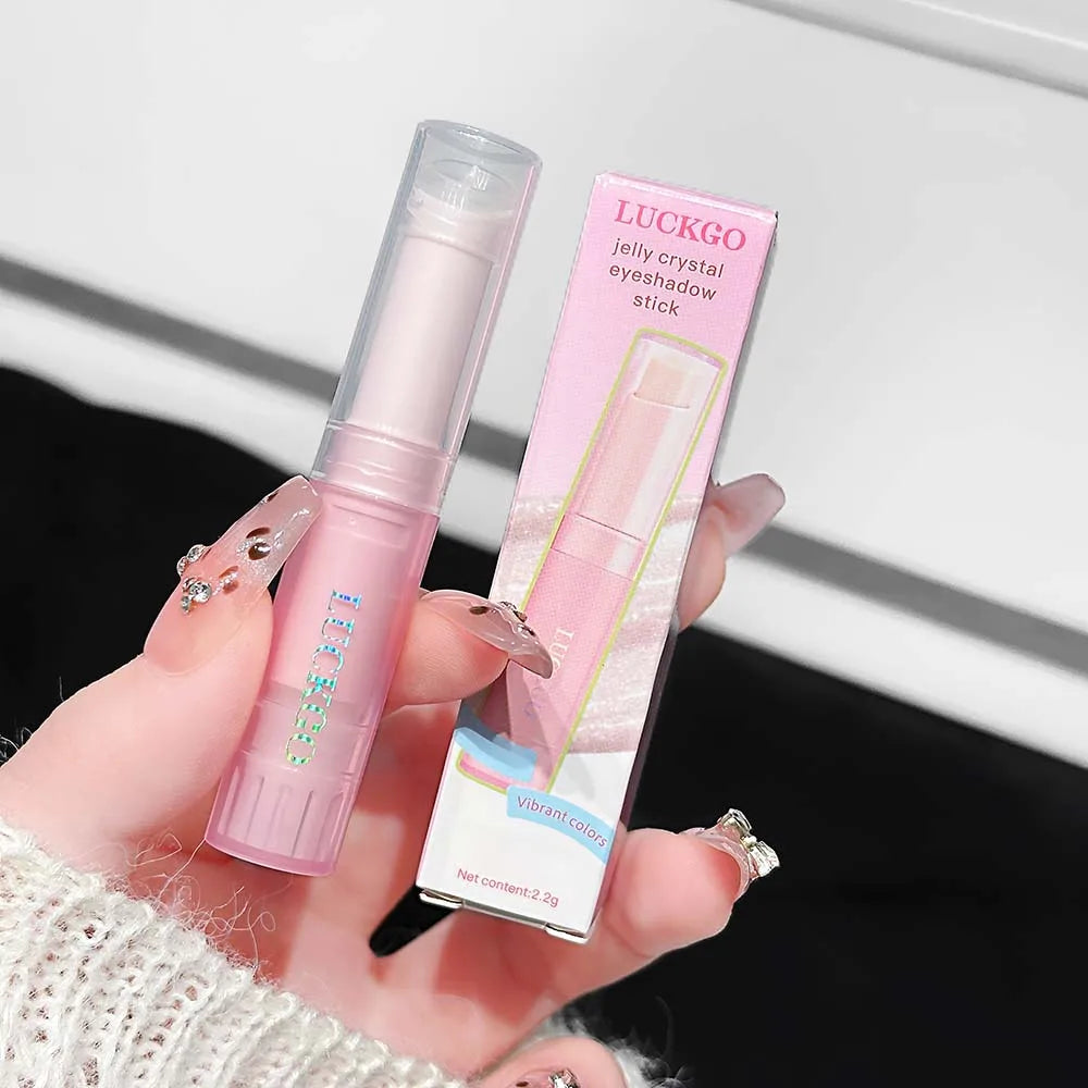 LUCKGO Jelly Eyeshadow Stick Eye Shadow Pen Waterproof Sweatproof Not Qme