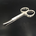 Professional Stainles Scissor Manicure Tool For Nails Eyebrow Nose Eyelash Cuticle Scissors Curved Pedicure Scissors Makeup Tool Qme 1pcs Pointed