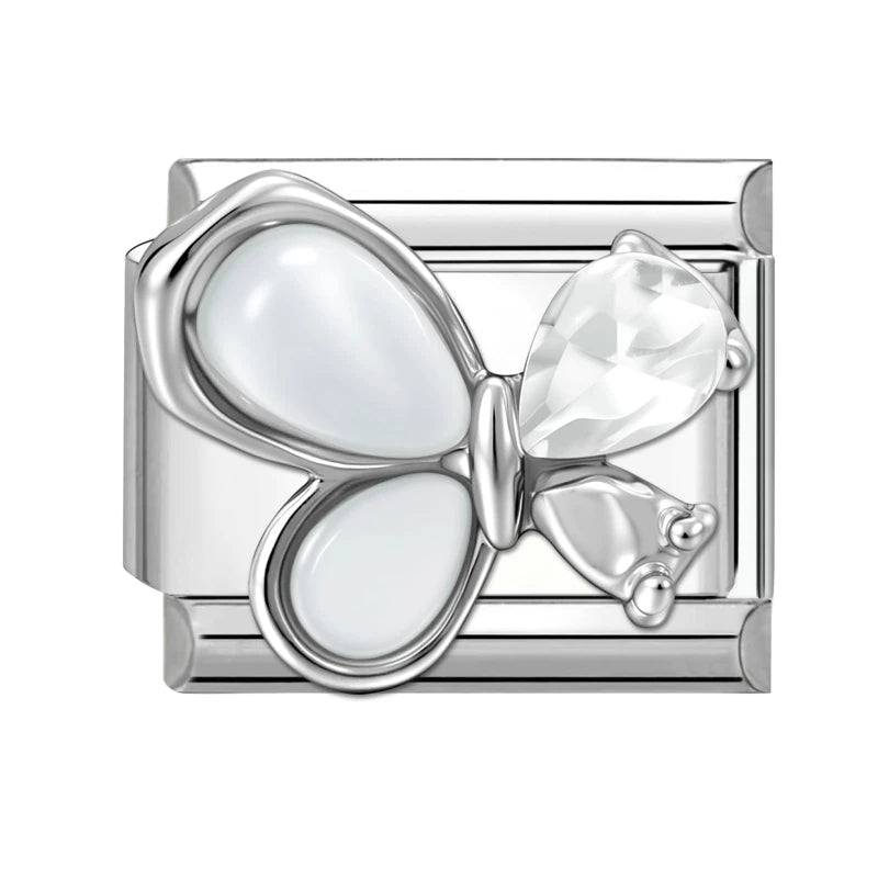 Bright Zircon Multielement Stars Shell Butterflyitalian Charm Links