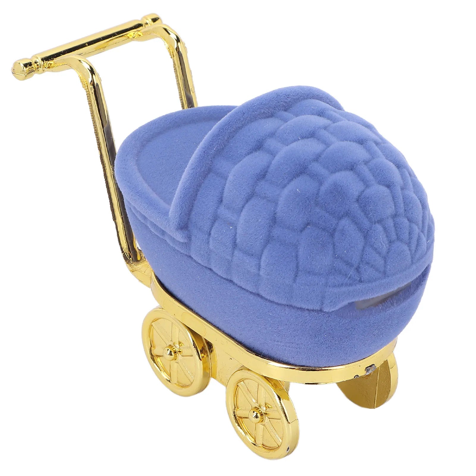 Baby Carriage Jewelry Box Personalized Jewelry Gift Organizer Earrings Necklace Packaging Case Ring Case Qme blue
