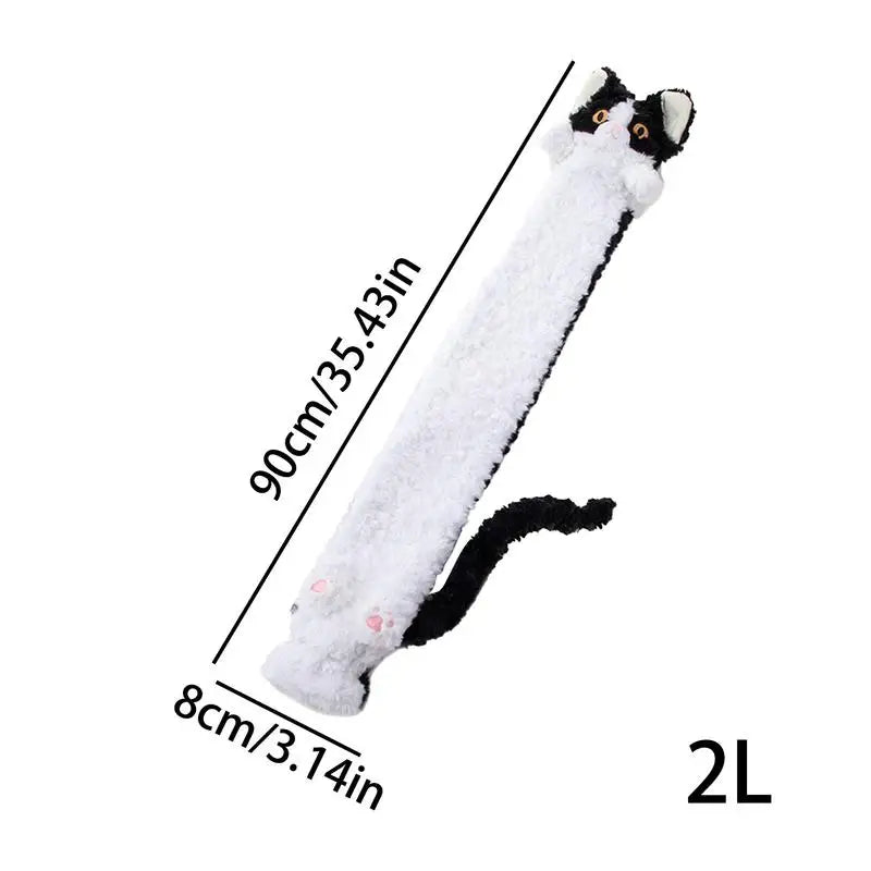 Water Bottle Long Cat Bag Pouch Cute Cartoon Leak-proof Warm Cold Qme