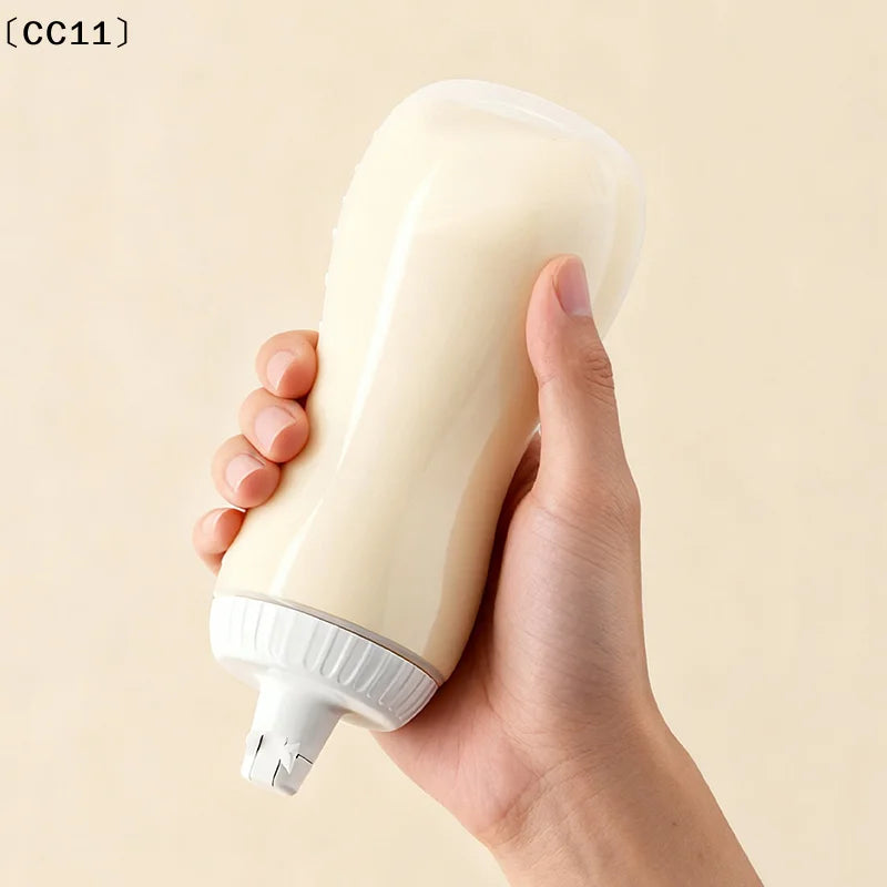 Large Squeeze Condiment Bottles Nozzles Ketchup BBQ Sauces Olive Oil Qme
