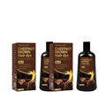 Water Ice Levin 3-in-1 Chestnut Brown Hair Dye Shampoo with Ginger & Ginseng for Instant Gray Coverage & Long-Lasting Color Qme Oil-control