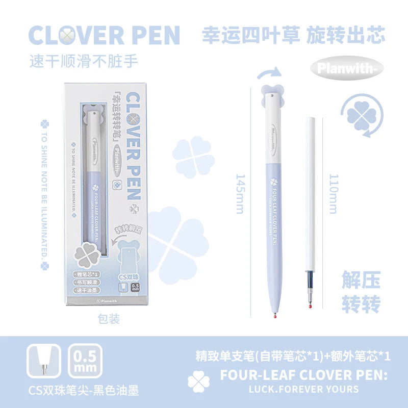 TIANZI Needle Type Gel Ink Pens Blue/Green 0.5mm Liquid Ballpoint Pen Students Stationery School Office Writing Tool Qme A Multi-Colored
