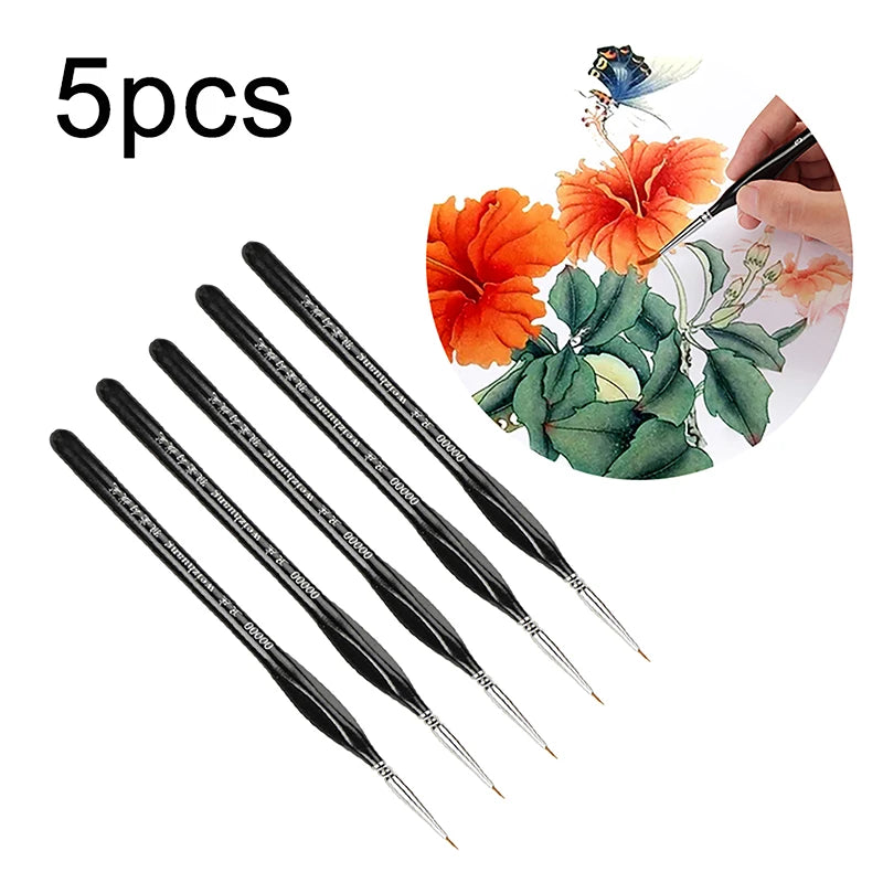 Precision Fine Tip 00000 Paint Brush Acrylic Models Mini Miniature Qme