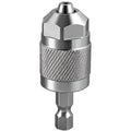 1pc 1.5~6.5mm Mini Keyless Drill Chuck, Quick-Change Drill Chuck, Professional Hex Handle Three-Jaw Metal Chuck Adapter Fixture Qme 1Pc
