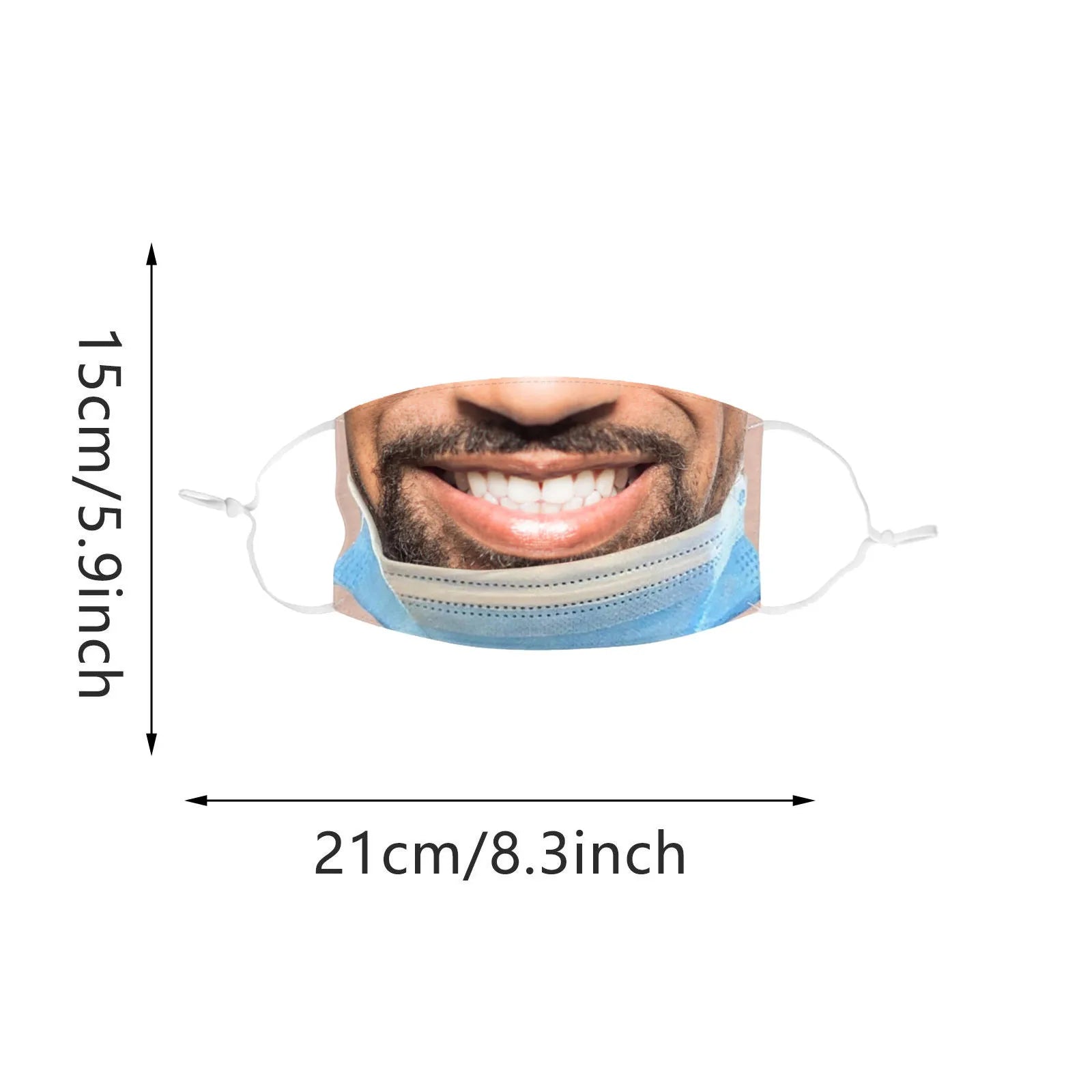 Adult Funny Mouth Mask Funny Cloth Face Masks Mascarillas Cosplay Accessories Washable Reusable Anti-dust Protection Mask Qme