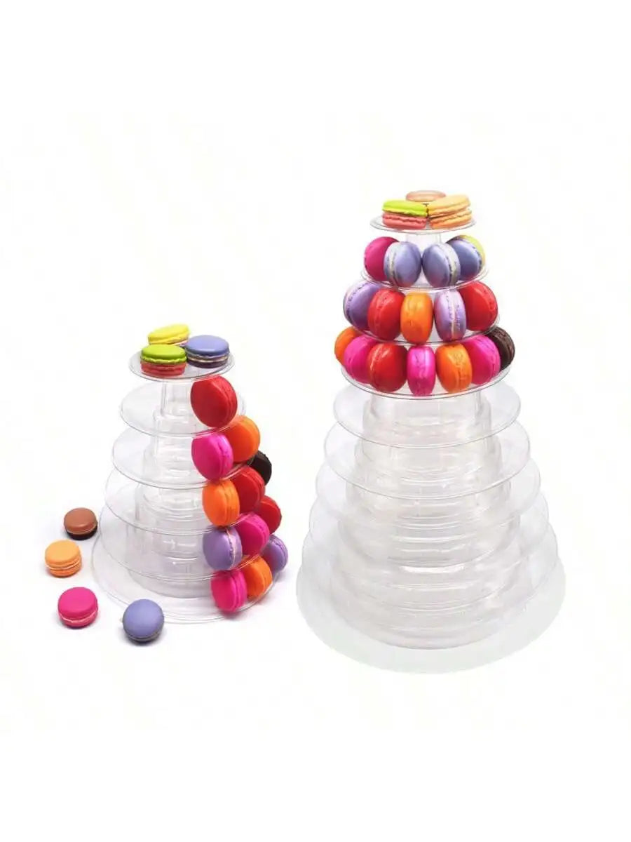 4 6 Layer Macaron Dessert Luxury Pastry Display Rack Paper Cup Cake Qme