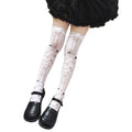 Cartoon Anime Striped Halloween Cat Claw Stockings Trendy Women's Qme style2 One Size