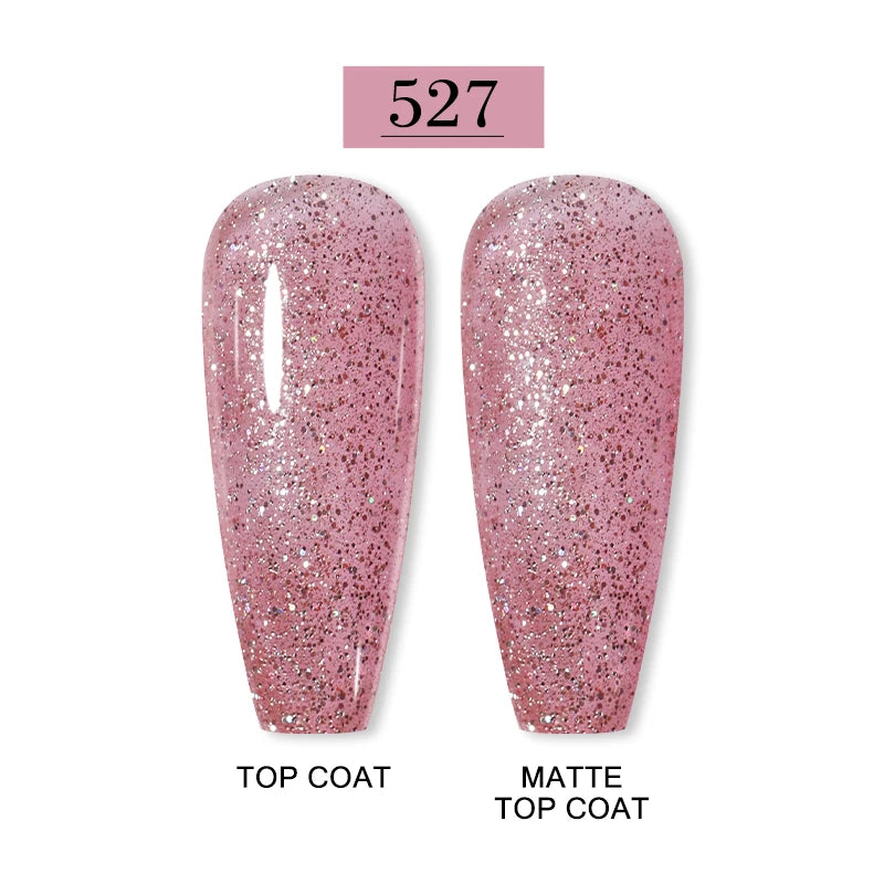 Arte Clavo Nail Art Designs Matte Coat Gel Polish Winter Pink Semi