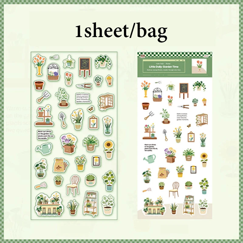 Japanese Style Life & Home Goods Sticker Set, Versatile Journal Scrapbooking Supplies, Essential for Craft Lovers Qme