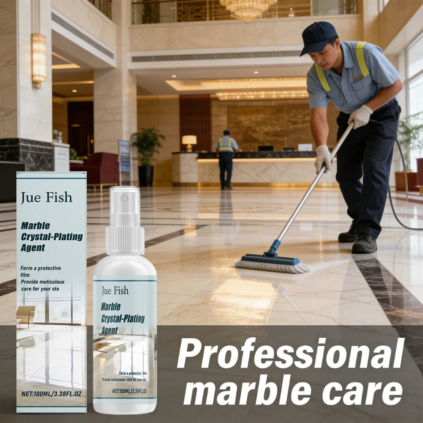 Marble Plating Agent Cleaning Polishing Enhancing Glossiness Form Protective Film Protection Multi Functional Marble Care Agent Qme
