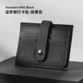 Exquisite High-end Card Bag Flip Fur Cover Ultra-thin Portable Mini Qme black