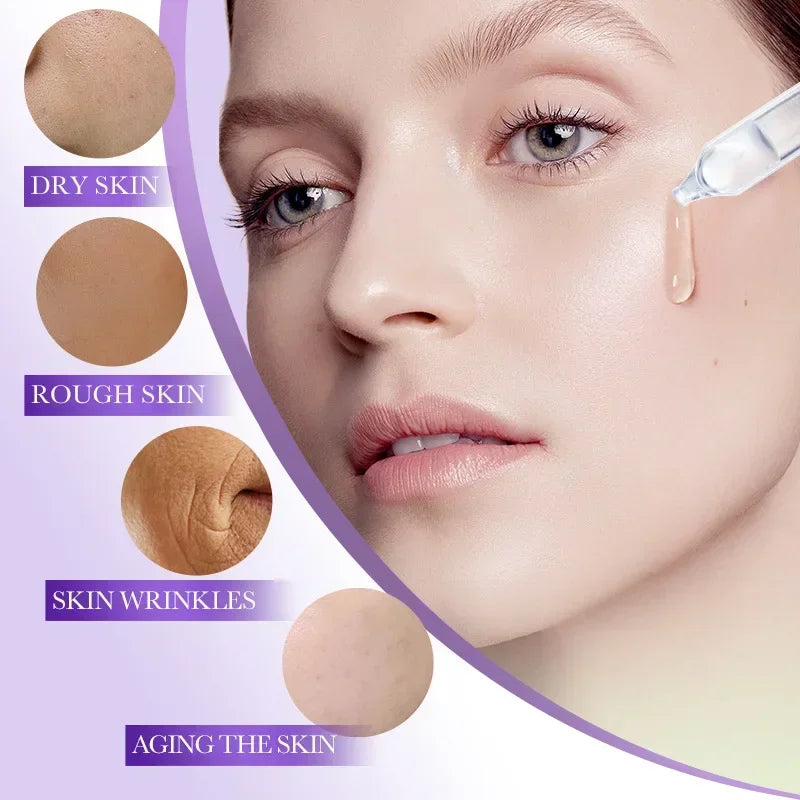 30pcs/box BIOAQUA Retinol Vitamin C Hyaluronic Acid Serum for Face Moisturizing Firming Hydrating Facial Essence Face Skin Care Qme