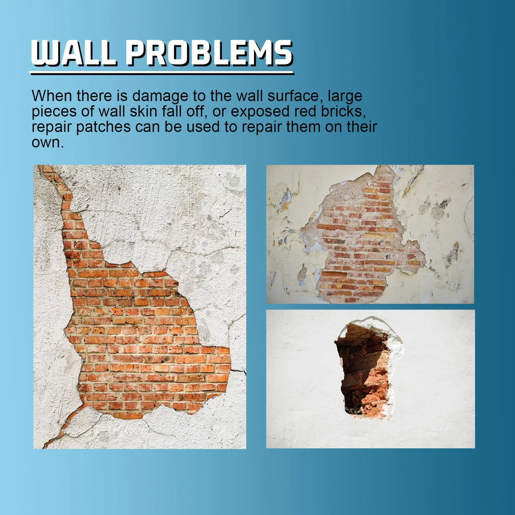 Jaysuing White Wall Repair Paste Quick-Drying Mouldproof Home Renovation Paint for Holes Peeling Gaps Drywall Mending Kit Qme