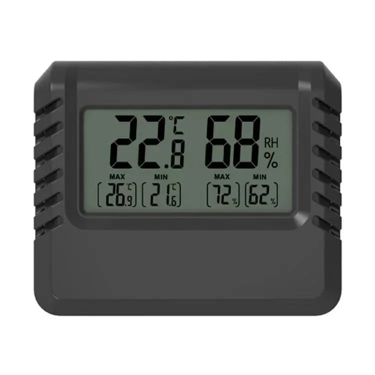 Mini LCD Digital Thermometer Hygrometer Indoor Room Temperature Qme Black Max Min Value