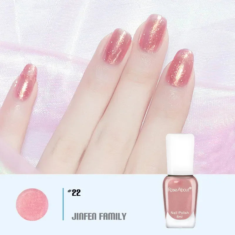 40 Colors Nail Gel No Bake Water-based Nail Polish Glitter Sequins Long-lasting Tearable Healthy Tearable Quick-drying Qme 22