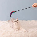 Cat Interactive Wand Colorful Chicken Stick Bell Portable Creative Qme Multicolor
