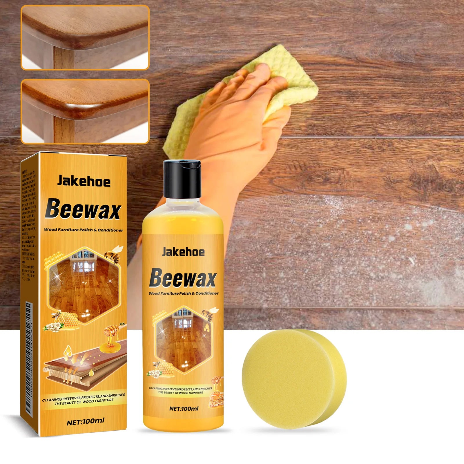 Floor Cleaner; Home Wooden Floor Protection Cleaning Maintenance Wax for Decontamination and Dust Prevention, Polishing and Qme