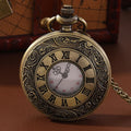 2026 Vintage Bronze Romantic English Vintage Classic Pattern Pocket Watch Roman Numerals Antique Pocket Watch Father's Day Gift Qme Copper Pocket Watch