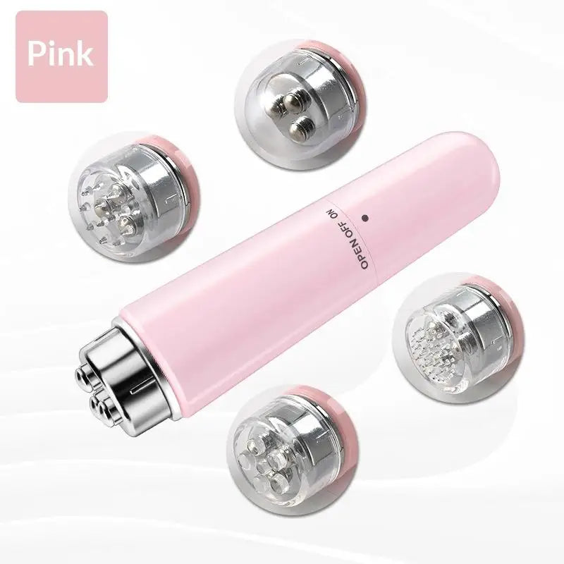 1 Electric Facial Massager Micro Vibration Eye Beauty Instrument Qme pink