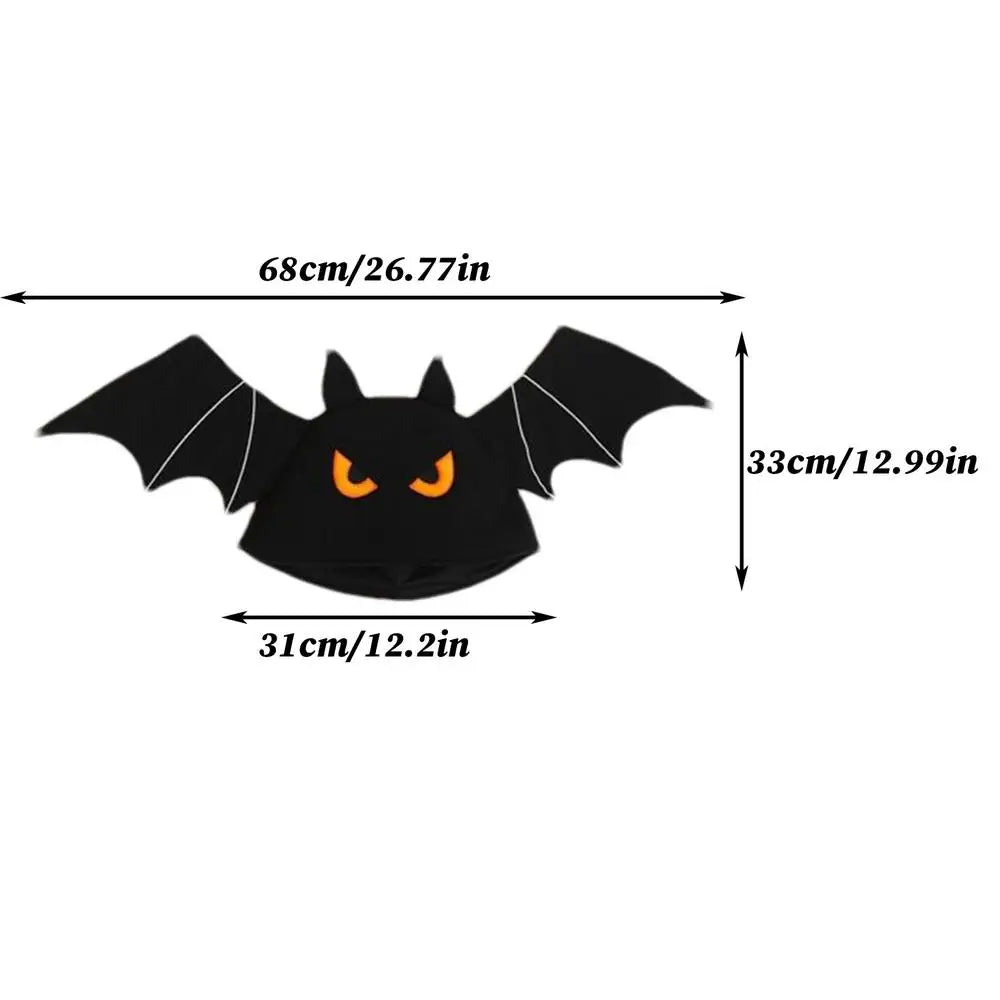 Halloween Bat Hat Wings Cosplay Costume Headpiece Spooky Accessories Qme Black China Mainland