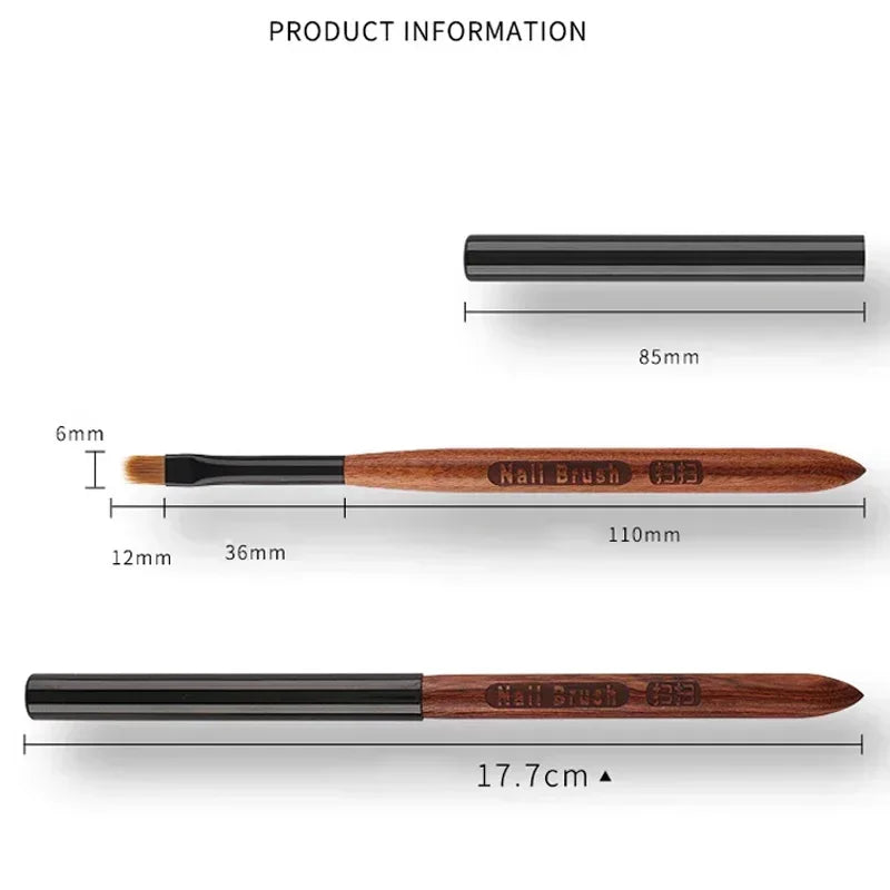 Gradient Nail Art Brush Acrylic Ombre Pen Dly UV Gel Brushes Painting Qme