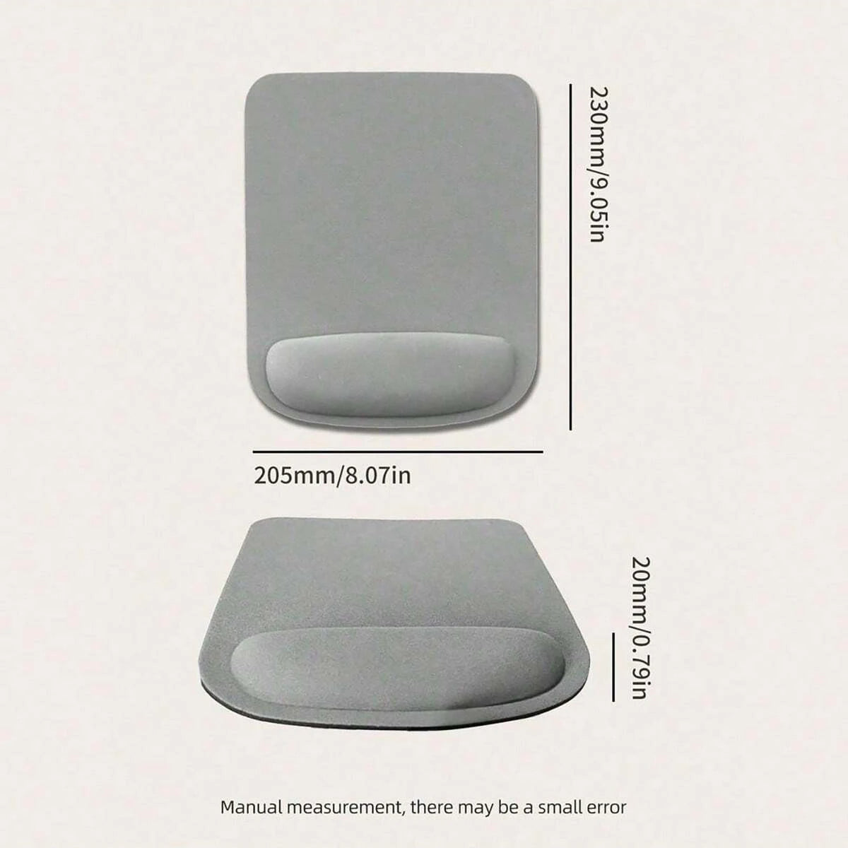 Square EVA Anti Slip Strap Wrist Rest Mouse Pad Soft Comfortable Qme