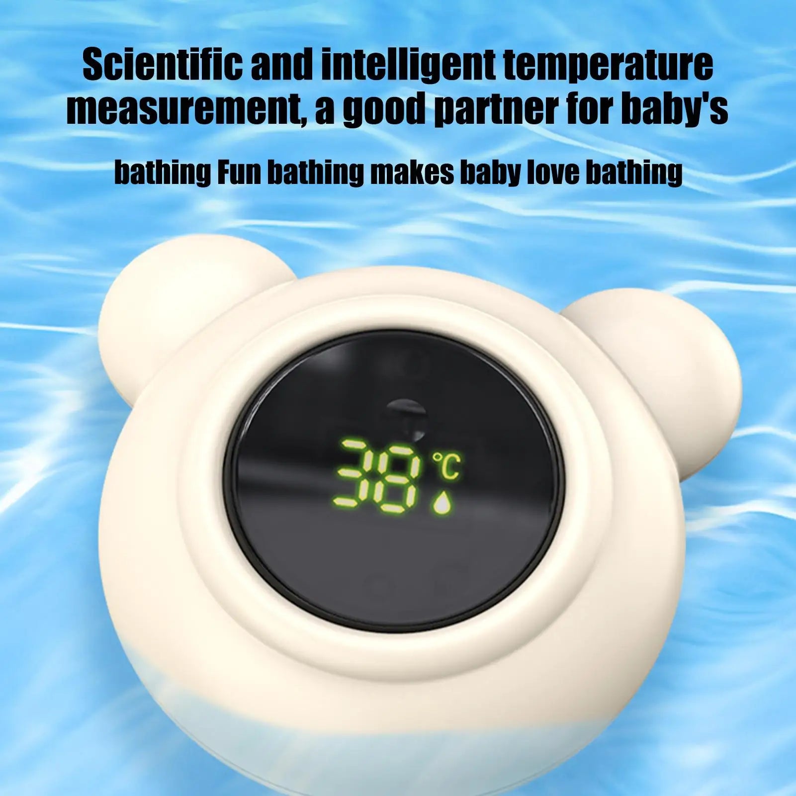 Bath Thermometers Baby Digital Safe Bathtub Thermometers With LED Display Bathing Supplies for Pediatric Kids Bathtub Pool Home Qme