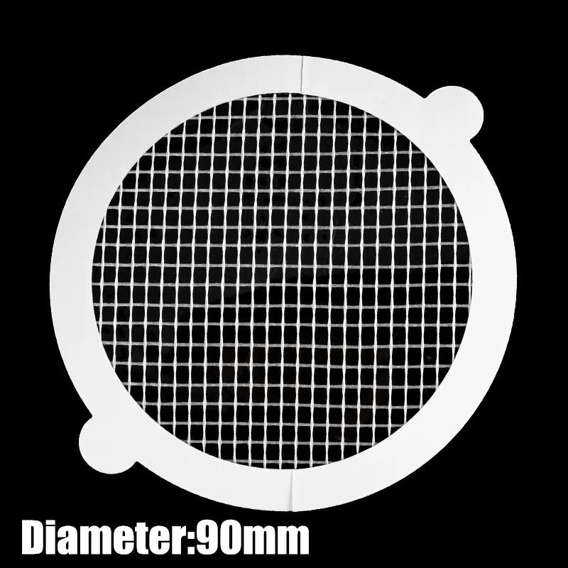 20pcs Disposable Shower Drain Hair Catcher Cover Bathroom Sewer Sink Drain Hair Strainer Stopper Bathtubs Mesh Filter Sticker Qme Round-90mm 5Pcs