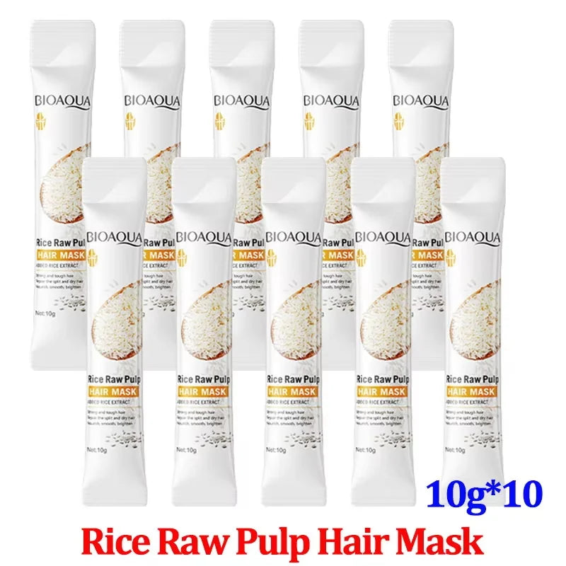 10/30/50/100/400g Magical Keratin Hair Mask 5 Seconds Repair Damaged Frizzy Hair Soft Smooth Shiny Rice Moisturizing Hair Care Qme 10pc