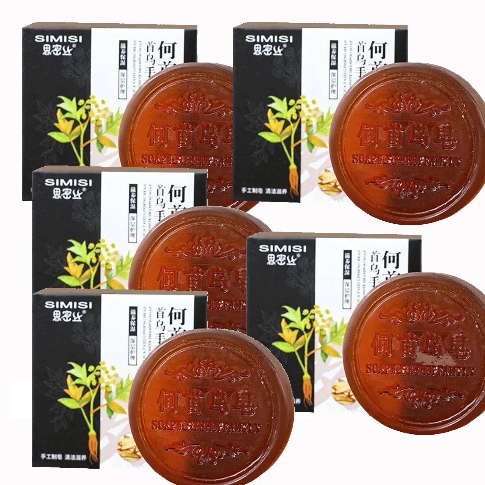 Traditional Hair Care Soap Face Wash Soap, Oil Control, Blackhead Remover, Gentle Cleansing For Men Women, Daily Skin Care Qme 5pcs CN